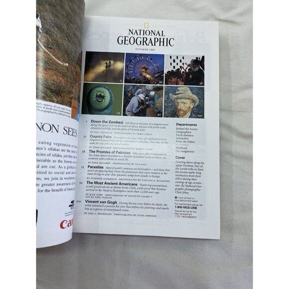 Vintage Nat Geo Lot Jul–Dec 1997 w/ Slipcover | Travel, Science, History - Picture 14 of 16